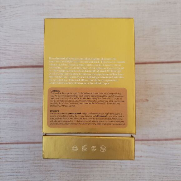 Ambari Gold Profection 22 Facial Mask Peel Alpha-Hydroxy Clean Beauty 1 fl. oz. - Picture 7 of 12